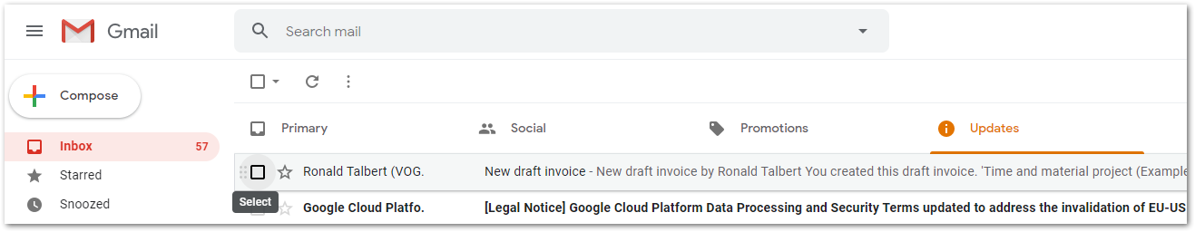 gmail updates account