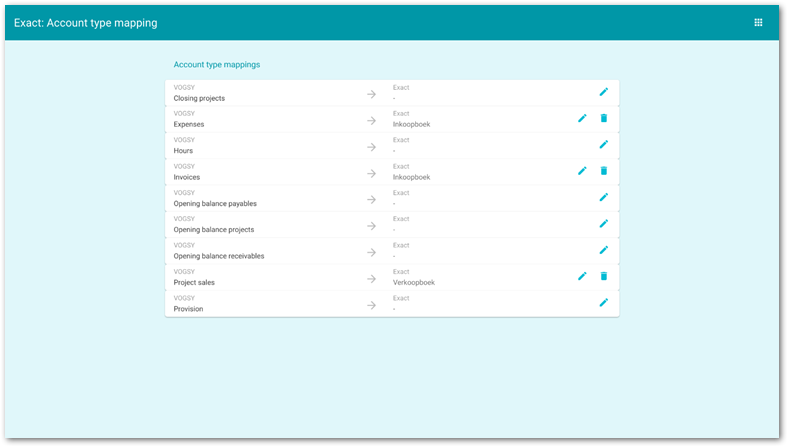 map account types 1