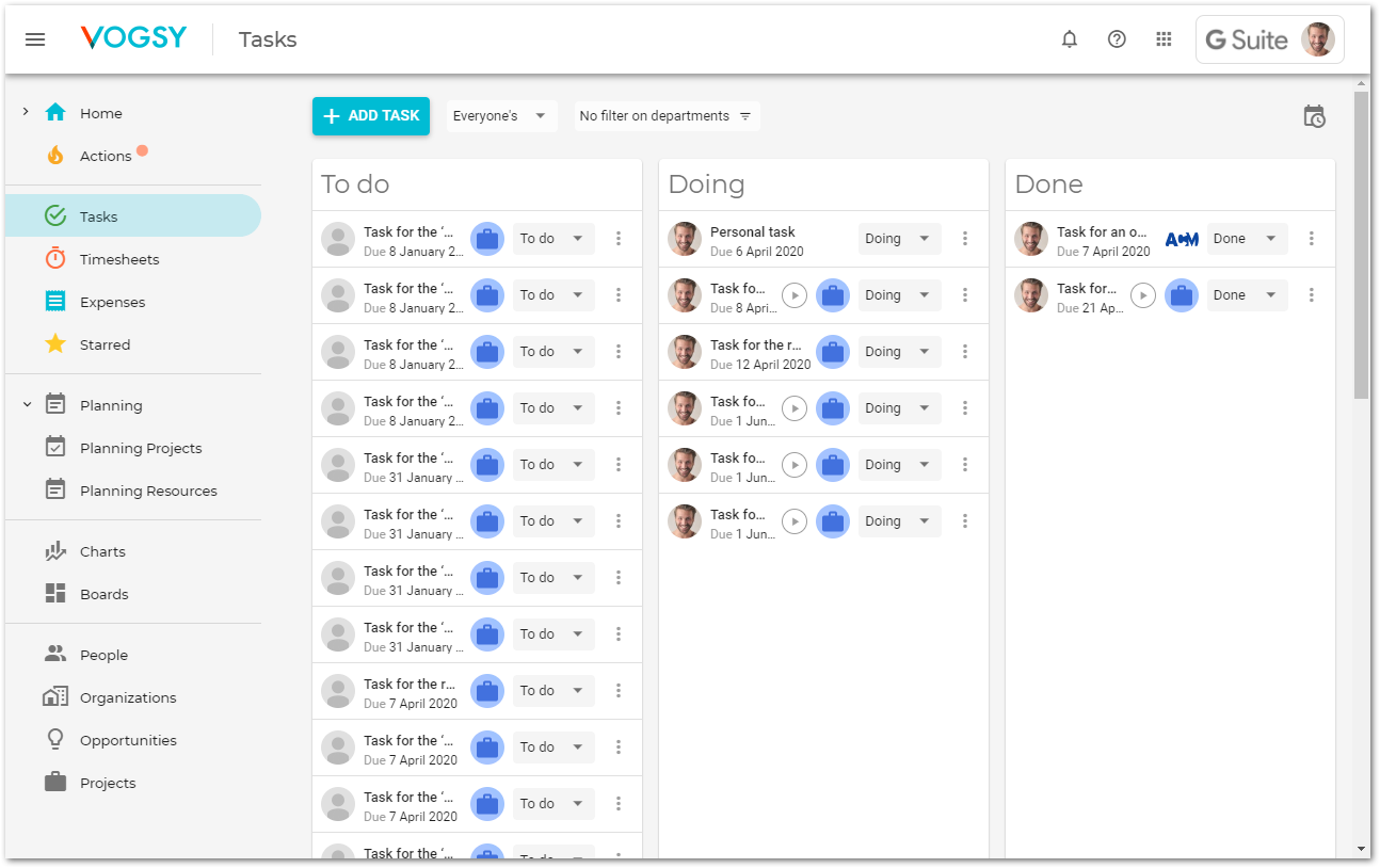 tasks show in time v2